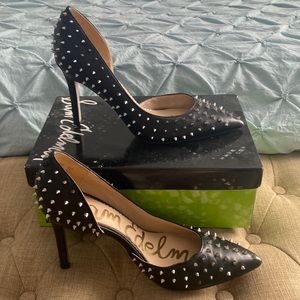Sam Edelman Black Stud Heels